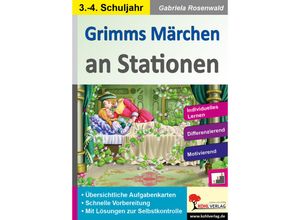 9783966241328 - Grimms Märchen an Stationen   Klasse 3-4 - Gabriela Rosenwald Kartoniert (TB)