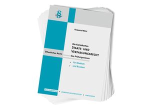 9783968382166 - Karteikarten - Öffentliches Recht   Karteikarten Staats- und Verfassungsrecht - Karl-Edmund Hemmer Achim Wüst Kartoniert (TB)