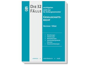 9783968382340 - Die 32 wichtigsten Fälle Gesellschaftsrecht - Karl-Edmund Hemmer Achim Wüst Michael Tyroller Clemens dAlquen Gebunden