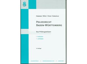 9783968382463 - Polizeirecht Baden-Württemberg - Karl-Edmund Hemmer Achim Wüst Michael Hein Simón Barrera-González Daniel Kresser Kartoniert (TB)