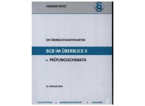 9783968382524 - Überblickskarteikarten BGB im Überblick II - Nebengebiete - Karl-Edmund Hemmer Achim Wüst Kartoniert (TB)