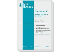 9783968382630 - Basics Zivilrecht V - Handels- und Gesellschaftsrecht - Karl-Edmund Hemmer Achim Wüst Clemens dAlquen Kartoniert (TB)