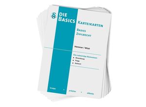 9783968382890 - Karteikarten Basics Zivilrecht - Karl-Edmund Hemmer Achim Wüst Kartoniert (TB)