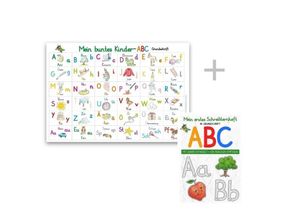 9783968400372 - Mein buntes Kinder-ABC   Mein buntes Kinder-ABC-Set in Grundschrift m 1 Buch m 1 Beilage 2 Teile - E&Z-Verlag GmbH Gebunden