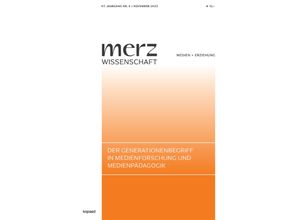 9783968481173 - merzWissenschaft   Der Generationenbegriff in Medienforschung und Medienpädagogik Kartoniert (TB)