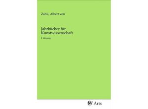 9783968711348 - Jahrbücher für Kunstwissenschaft Kartoniert (TB)