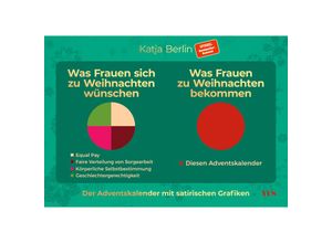 9783969052822 - Was Frauen sich zu Weihnachten wünschen Was Frauen zu Weihnachten bekommen Der Adventskalender mit satirischen Grafiken - Katja Berlin Gebunden