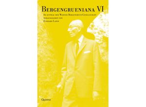 9783969820803 - Bergengrueniana VI Kartoniert (TB)