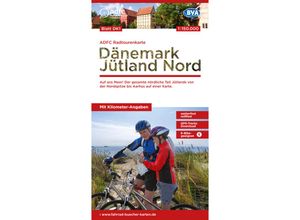 9783969901595 - ADFC-Radtourenkarte DK1 Dänemark Jütland Nord 1150000 reiß- und wetterfest E-Bike geeignet GPS-Tracks Download mit Bett+Bike Symbolen mit Kilometer-Angaben Karte (im Sinne von Landkarte)