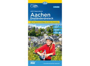 9783969901779 - ADFC-Regionalkarte 175000   ADFC-Regionalkarte Aachen Dreiländereck 175000 reiß- und wetterfest mit kostenlosem GPS-Download der Touren via BVA-website oder Karten-App Karte (im Sinne von Landkarte)