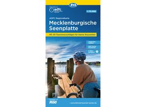 9783969901809 - ADFC-Regionalkarte 175000   ADFC-Regionalkarte Mecklenburgische Seenplatte 175000 reiß- und wetterfest mit kostenlosem GPS-Download der Touren via BVA-website oder Karten-App Karte (im Sinne von Landkarte)