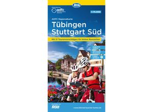 9783969901816 - ADFC-Regionalkarte 175000   ADFC-Regionalkarte Tübingen - Stuttgart Süd 175000 reiß- und wetterfestmit kostenlosem GPS-Download der Touren via BVA-website oder Karten-App Karte (im Sinne von Landkarte)