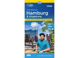 9783969901922 - ADFC-Regionalkarte Hamburg und Umgebung 175000 mit Tagestourenvorschlägen reiß- und wetterfest E-Bike-geeignet GPS-Tracks-Download Karte (im Sinne von Landkarte)