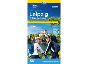 9783969901939 - ADFC-Regionalkarte Leipzig und Umgebung 175000 mit Tagestourenvorschlägen reiß- und wetterfest E-Bike-geeignet GPS-Tracks Download Karte (im Sinne von Landkarte)