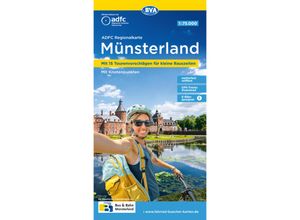 9783969901953 - ADFC-Regionalkarte Münsterland 175000 mit Tagestourenvorschlägen reiß- und wetterfest E-Bike-geeignet mit Knotenpunkten GPS-Tracks-Download Karte (im Sinne von Landkarte)