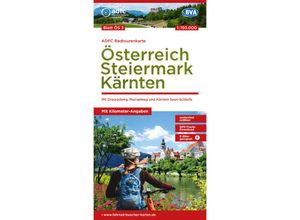 9783969902080 - ADFC-Radtourenkarte ÖS3 Österreich Steiermark Kärnten 1150000 reiß- und wetterfest E-Bike geeignet GPS-Tracks Download mit Bett+Bike Symbolen mit Kilometer-Angaben Karte (im Sinne von Landkarte)