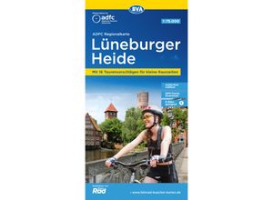 9783969902158 - ADFC-Regionalkarte Lüneburger Heide 175000 mit Tagestourenvorschlägen reiß- und wetterfest E-Bike-geeignet GPS-Tracks Download Karte (im Sinne von Landkarte)