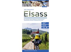 9783969902172 - ADFC-Regionalkarte Elsass 175000 mit Tagestourenvorschlägen reiß- und wetterfest E-Bike-geeignet GPS-Tracks Download Karte (im Sinne von Landkarte)