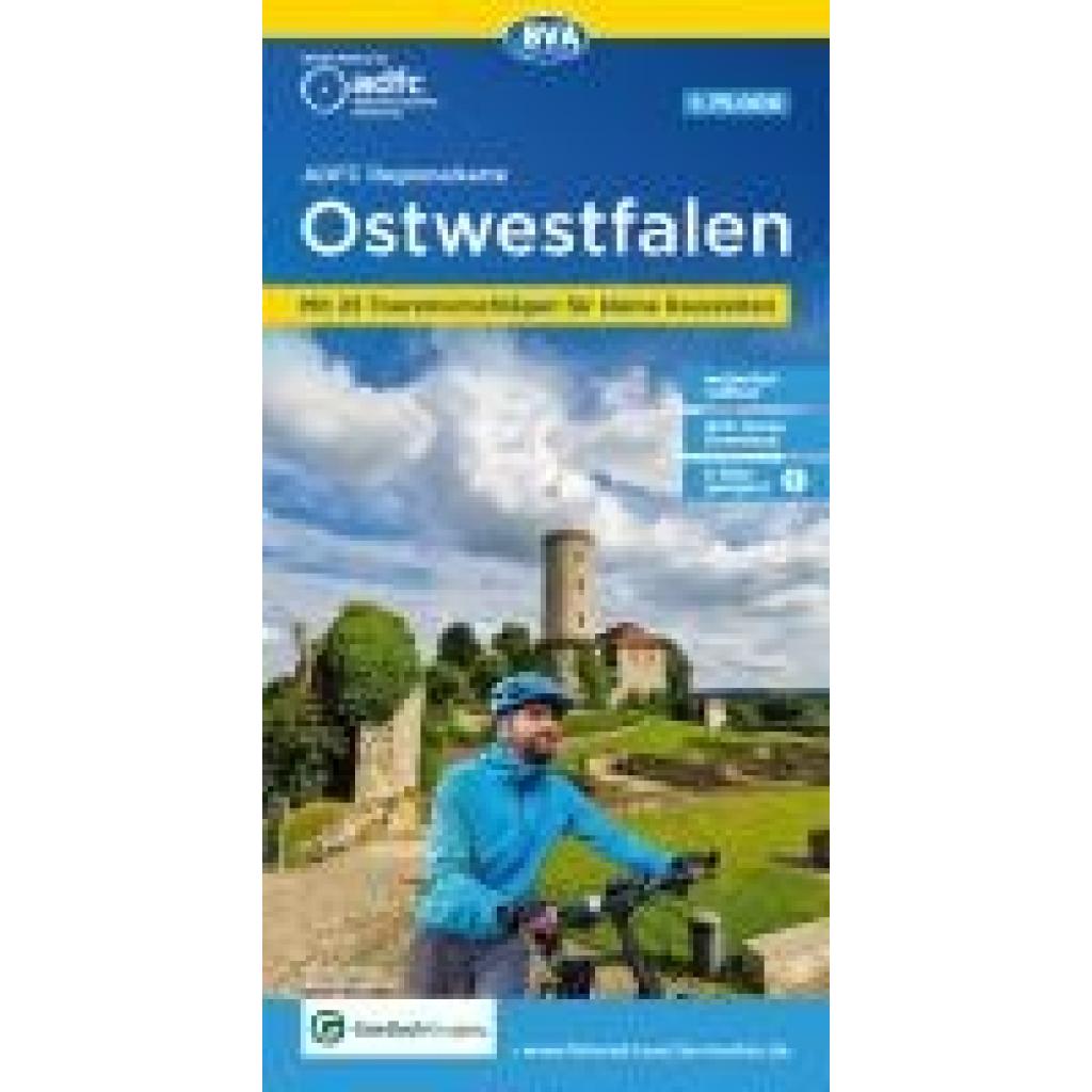 9783969902332 - ADFC-Regionalkarte Ostwestfalen 175000 mit Tagestourenvorschlägen reiß- und wetterfest E-Bike-geeignet GPS-Tracks Download