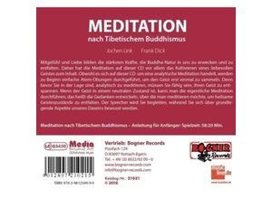 9783981254990 - Meditation Nach Tibetischem Bu - Jochen Link Frank Dick (CD)