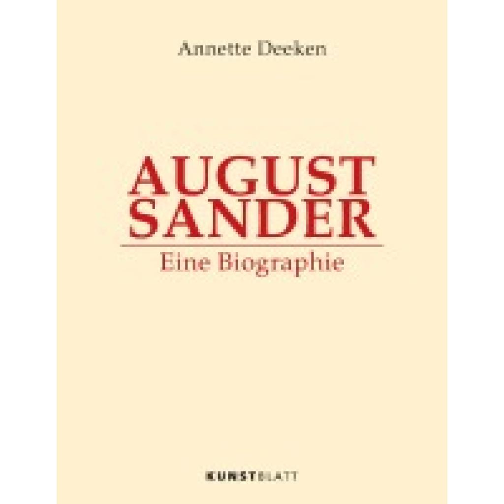9783982016344 - Deeken Annette AUGUST SANDER