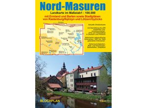 9783982525242 - Landkarte Nord-Masuren 1100000 - Dirk Bloch Karte (im Sinne von Landkarte)