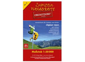 9783985160310 - Zumstein Wanderkarte Oberstdorf - AVA-Verlag Allgäu GmbH Karte (im Sinne von Landkarte)