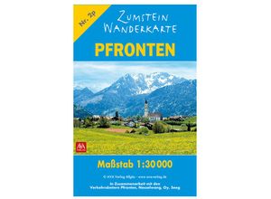 9783985160365 - Zumstein Wanderkarte Pfronten - AVA-Verlag Allgäu GmbH Karte (im Sinne von Landkarte)