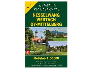 9783985160372 - Zumstein Wanderkarte Nesselwang - AVA-Verlag Allgäu GmbH Karte (im Sinne von Landkarte)