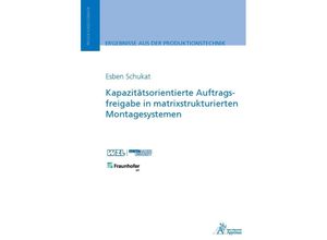 9783985551989 - Kapazitätsorientierte Auftragsfreigabe in matrixstrukturierten Montagesystemen - Esben Schukat Kartoniert (TB)