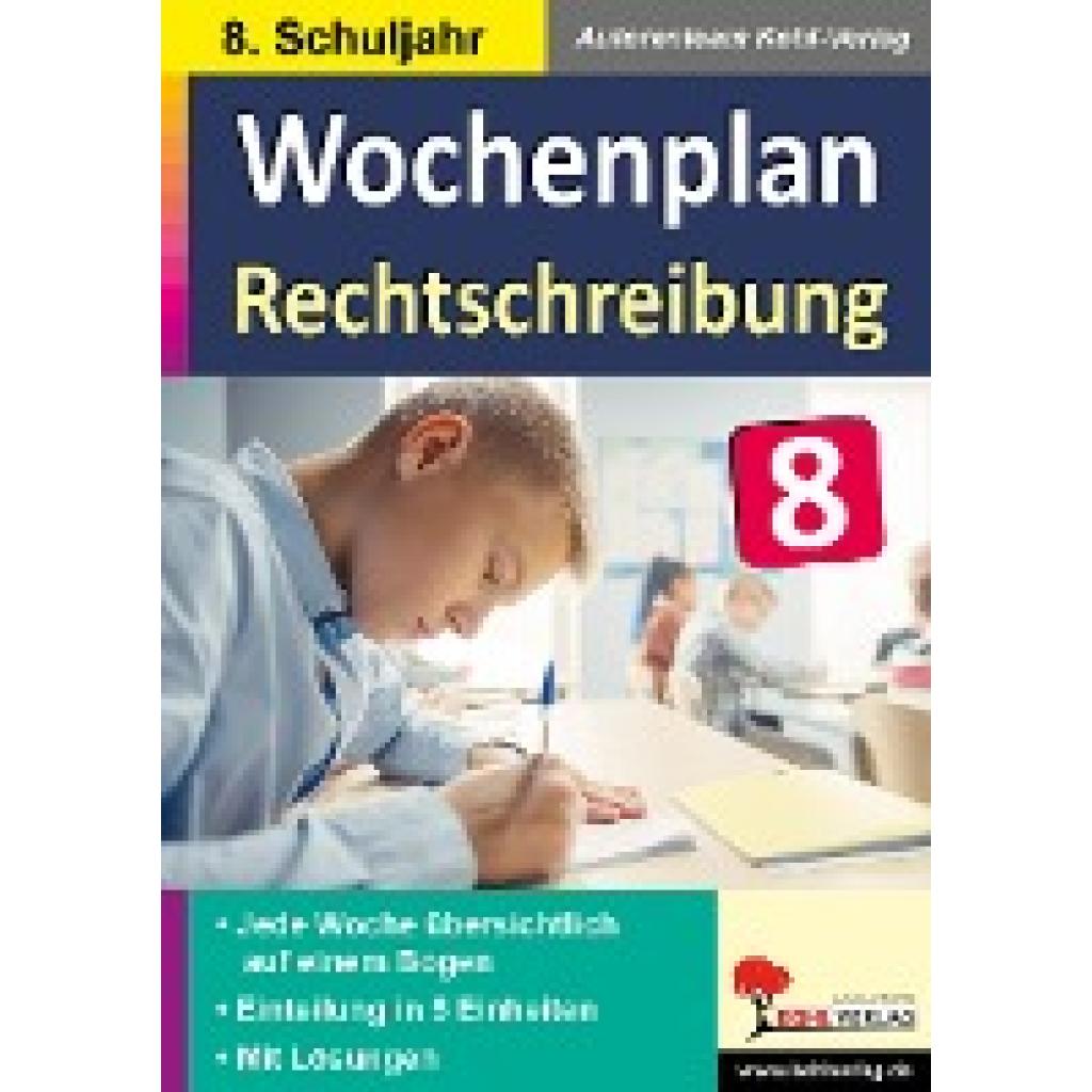 9783985582600 - Kohl-Verlag Autorenteam Wochenplan Rechtschreibung   Klasse 8