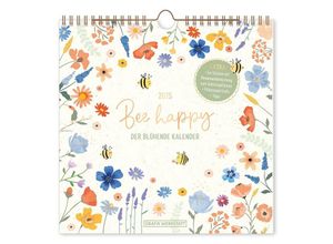 9783986361242 - Wandkalender quadratisch 2025 Bee happy