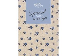 9783987640407 - pen2nature books   Spread Your Wings - Nachhaltiges Notizbuch in A5 mit Hardcover und Vogel-Motiv - pen2nature Gebunden