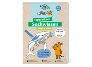 9783987640827 - Die Maus - Malblock mit Sachwissen Natur & Tiere - pen2nature Kartoniert (TB)