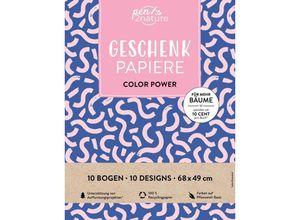 9783987640971 - Geschenkpapier-Buch Color Power 100% Recyclingpapier Kartoniert (TB)