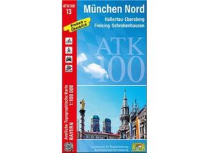 9783987760136 - ATK100-13 München Nord (Amtliche Topographische Karte 1100000) Karte (im Sinne von Landkarte)