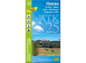 9783987760228 - ATK25-I12 Hemau (Amtliche Topographische Karte 125000) Karte (im Sinne von Landkarte)