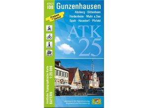 9783987760280 - ATK25-I08 Gunzenhausen (Amtliche Topographische Karte 125000) Karte (im Sinne von Landkarte)