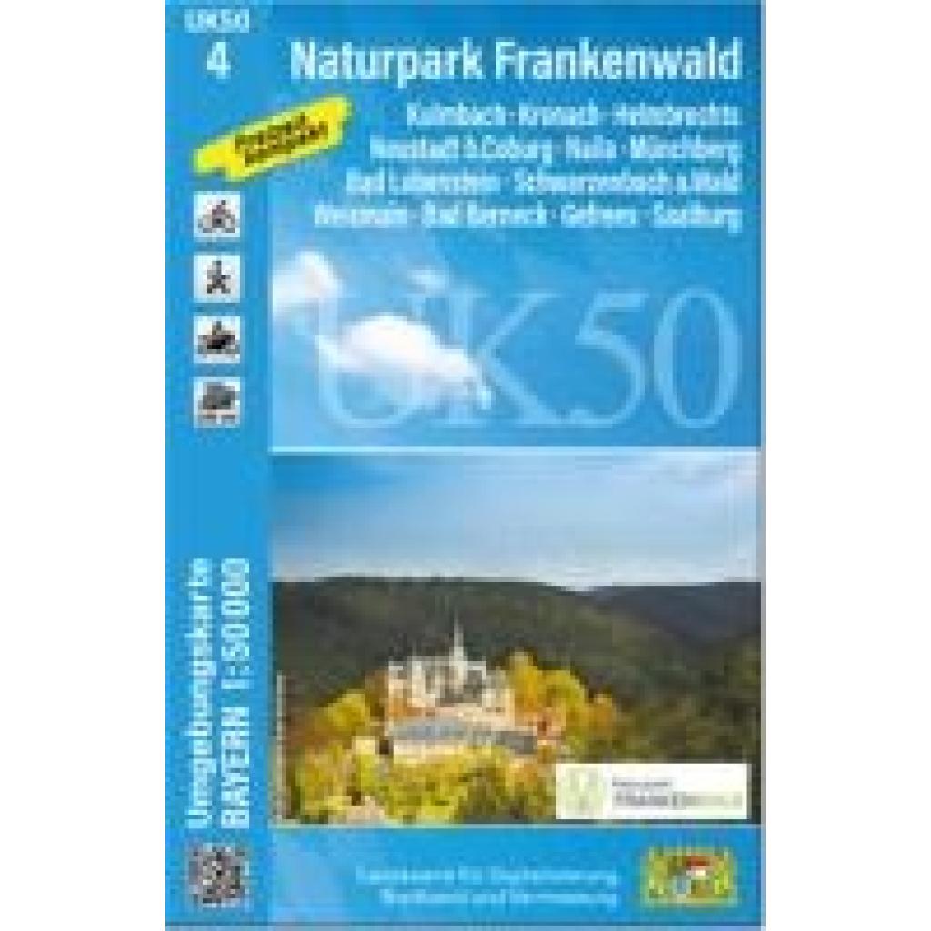 9783987760723 - UK50-4 Naturpark Frankenwald (Umgebungskarte 150000)