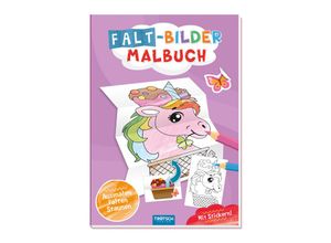 9783988020796 - Malbuch Faltbilder-Malbuch Einhorn Kartoniert (TB)