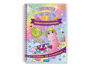 9783988021526 - Beschäftigungsbuch Stickerbuch Tierischer Stickerspaß