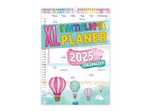 9783988022301 - Großbildkalender XL Familenplaner 2025 mit 6 Spalten