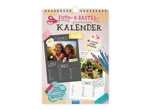 9783988022530 - Foto- und Bastelkalender Premium A4 2025 mit vielen Stickern