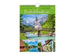 9783988022684 - Wochenkalender zum Hängen Deutschlandreise 2025