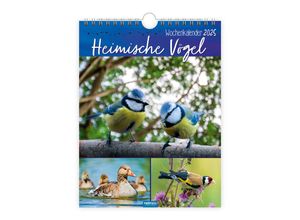 9783988022691 - Wochenkalender zum Hängen Heimische Vögel 2025