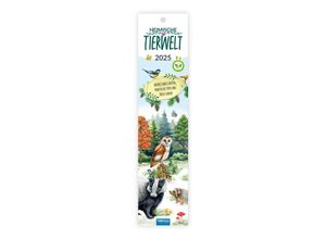 9783988022745 - Streifenkalender Mini Heimische Tierwelt 2025