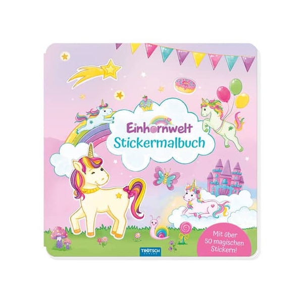 9783988023629 - Malbuch mit Stickern Einhornwelt 9783988023629 TRÖTSCH