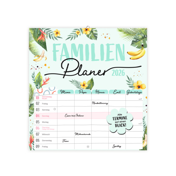 9783988024107 - Bildkalender Familienplaner 2026 9783988024107 Trötsch
