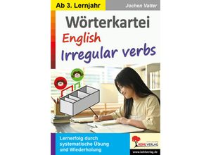 9783988410177 - Wörterkartei English Irregular verbs - Jochen Vatter Kartoniert (TB)