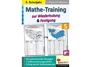 9783988410597 - Mathe-Training zur Wiederholung und Festigung   Klasse 5 - Jörg Krampe Rolf Mittelmann Kartoniert (TB)